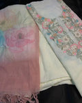 Linen Suit with Kashmiri Work 2