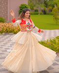 Lehanga Handloom Off White
