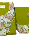 Mal Chanderi Suit - Parrot Green